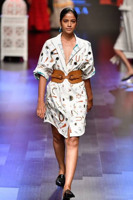 Rara Avis White Traveller Motif Embroidered Jacket