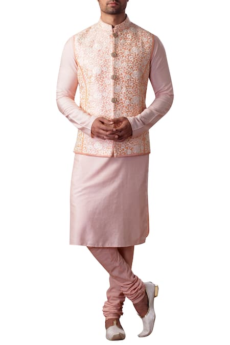 Kommal Sood Embroidered nehru jacket & kurta set 