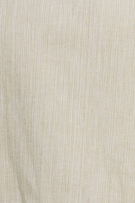 Padma Raj Keshri_Beige Sleeveless Flared Midi Dress_at_Aza_Fashions