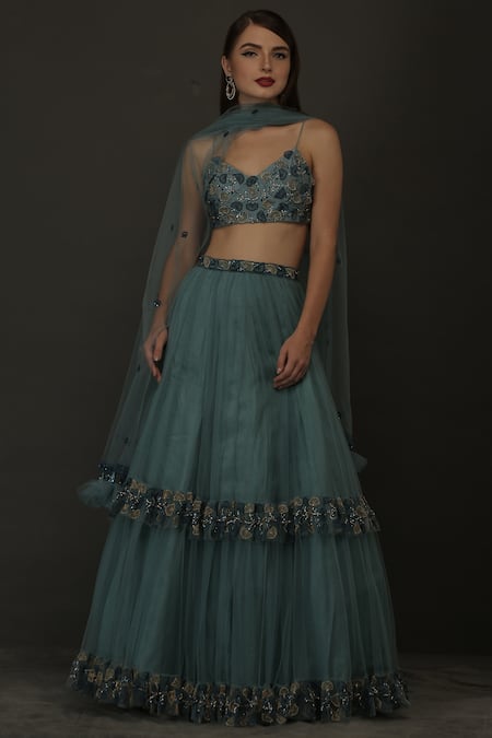SILKY BINDRA Embroidered lehenga set 