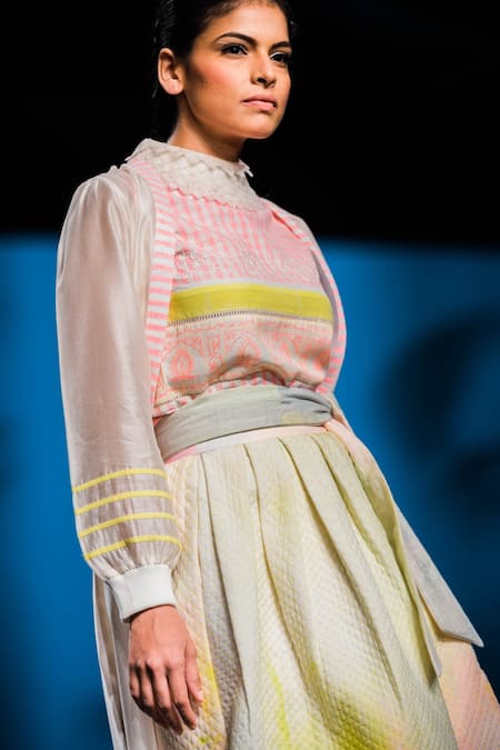 Arcvsh By Pallavi Singh Hand Block Print Blouse