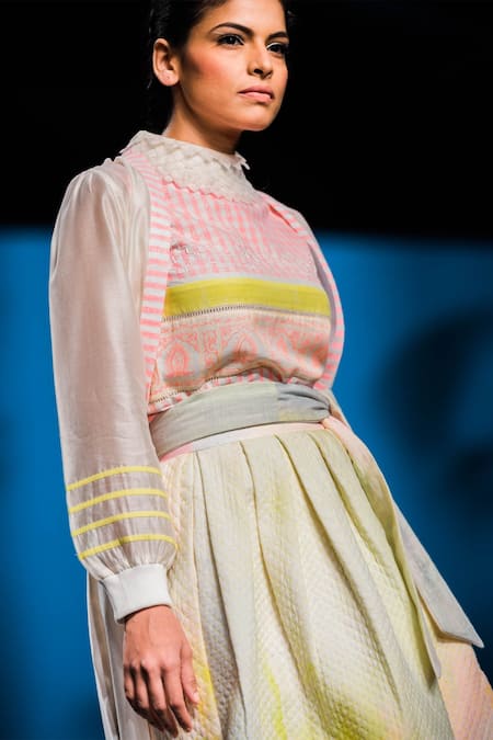 Arcvsh By Pallavi Singh Quilted Midi Skirt