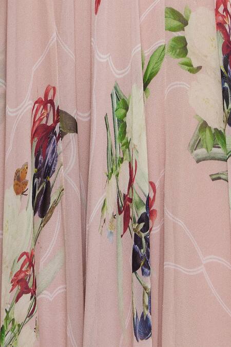 Mahima Mahajan Pink Square Neck Embroidered Lehenga Set at Aza Fashions Mahima Mahajan_Pink Square Neck Embroidered Lehenga Set_at_Aza_Fashions