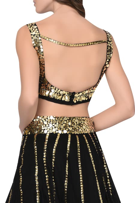 Mani Bhatia Embroidered Lehenga Set with Cape 