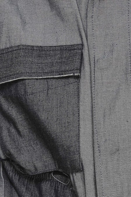 Kapda By Urvashi Kaur_Black Shirt Dress_at_Aza_Fashions