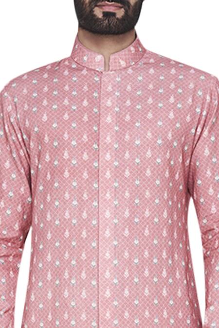 Anita Dongre_Printed Button Down Kurta_Online_at_Aza_Fashions