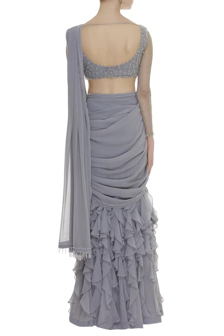 Arpan Vohra Pre-Draped Lehenga Saree With Blouse 