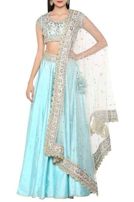 Preeti S Kapoor Embroidered Lehenga Set 