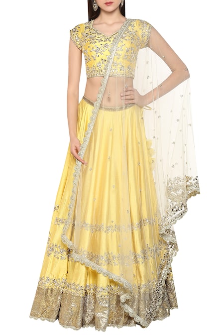 Preeti S Kapoor Embroidered Lehenga Set 