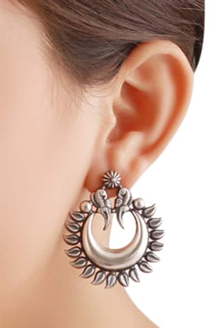 Sangeeta Boochra Crescent Stud Earrings 
