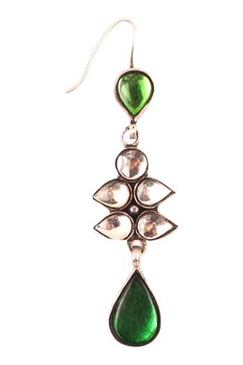 Buy Sangeeta Boochra White Stones Handcrafted Silver Dangler Earrings Online at Aza Fashions Buy_Sangeeta Boochra_White Stones Handcrafted Silver Dangler Earrings _Online_at_Aza_Fashions