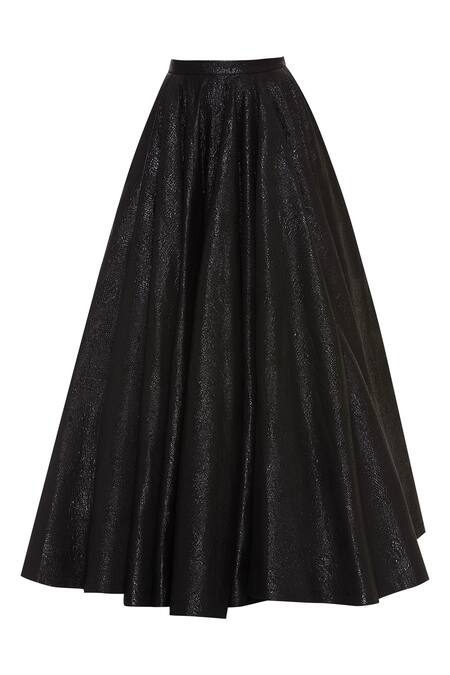 Shop Vikram Phadnis Black Embroidered Lehenga Set Online at Aza Fashions Shop_Vikram Phadnis_Black Embroidered Lehenga Set_Online_at_Aza_Fashions