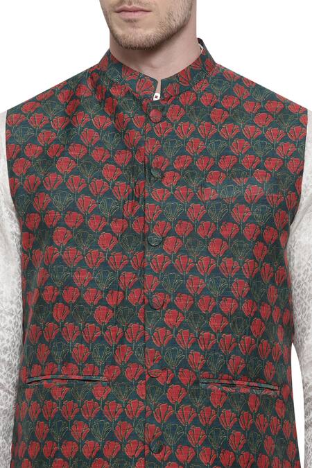 Long Printed Modi Jacket - MMLOJ006 – Mayank Modi Fashions