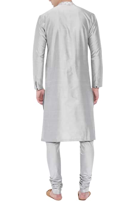 Mayank Modi - Men Floral Embroidered Kurta Set For Kids