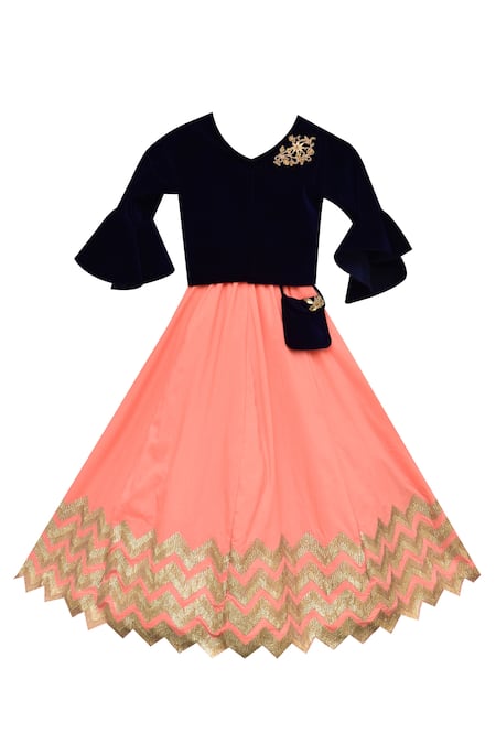 Fayon Kids Anarkali Gown With Jacket 
