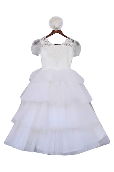 Fayon Kids Frill Layered Gown 