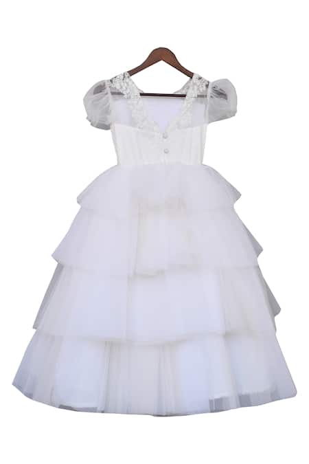 Fayon Kids Frill Layered Gown 