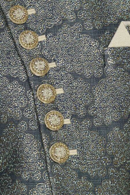 Arihant Rai Sinha Beige Layered Sherwani Set at Aza Fashions Arihant Rai Sinha_Beige Layered Sherwani Set_at_Aza_Fashions