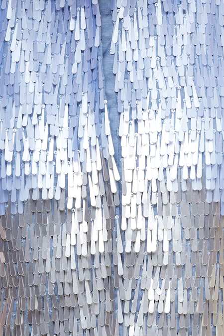 Buy Eclat By Prerika Jalan Blue Gown With Embroidered Jacket Buy_Eclat By Prerika Jalan_Blue Gown With Embroidered Jacket