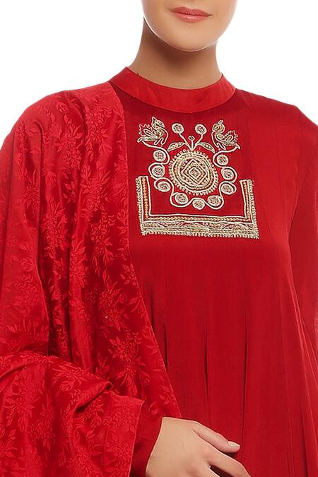 Buy_Masaba_Embroidered Anarkali With Dupatta_Online_at_Aza_Fashions