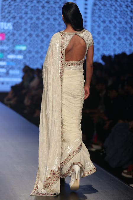 Rabani & Rakha Embroidered saree with blouse 