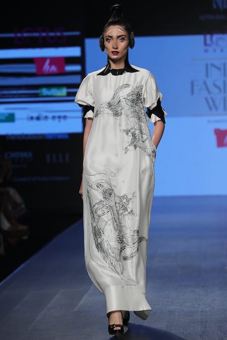 Nitin Bal Chauhan Hand Embroidered Dress 