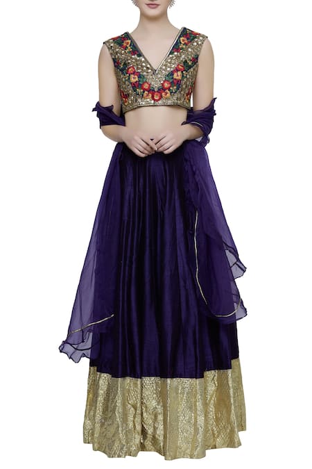 Neha Khullar Embroidered Lehenga Set  