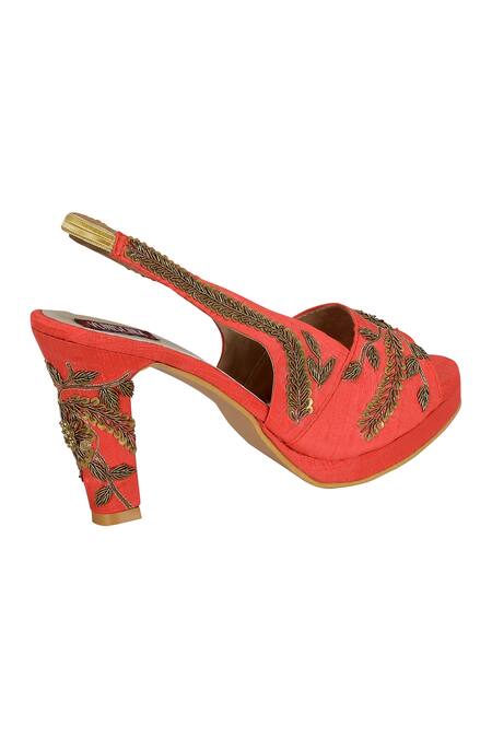 Cute Coral Heels - High Heel Sandals - Coral Shoes - Slingback Shoes -  $79.00 - Lulus