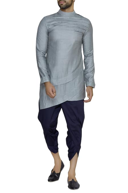 Pranay Baidya Cotton Silk Dhoti Pant 