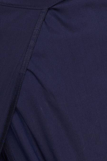 Buy Pranay Baidya Blue Cotton Silk Dhoti Pant Online at Aza Fashions Buy_Pranay Baidya_Blue Cotton Silk Dhoti Pant _Online_at_Aza_Fashions