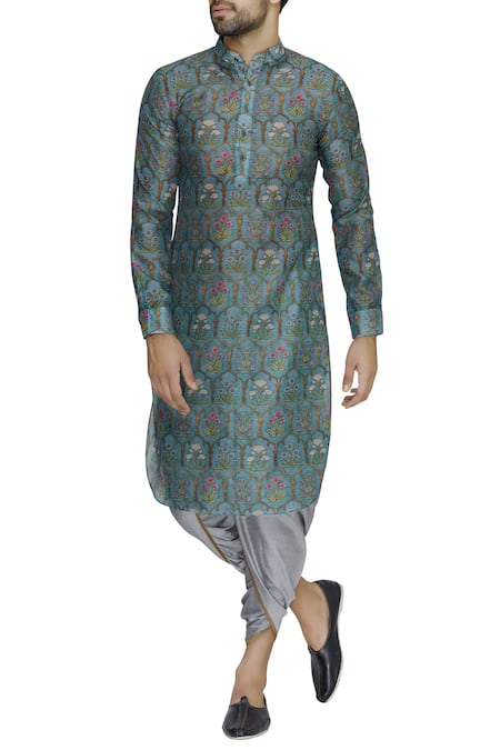 Pranay Baidya Floral Mughal Print Kurta 