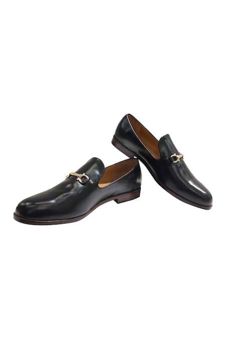 Artimen Horsebit Block Heel Loafers 