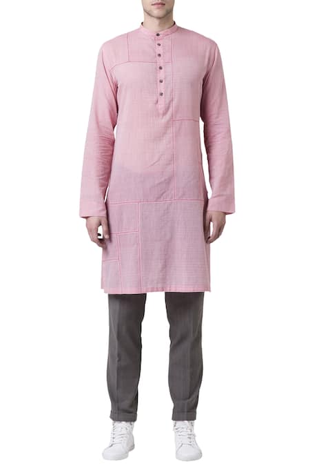 Suketdhir Plain Cotton Mul Mul Kurta 