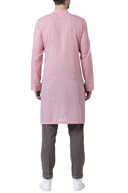 Suketdhir Plain Cotton Mul Mul Kurta 