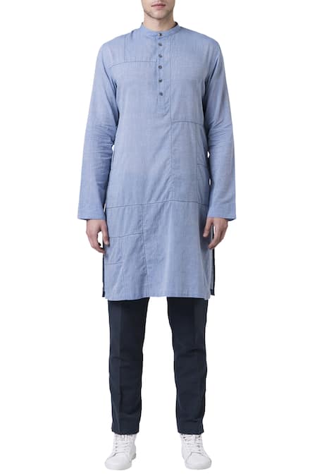 Suketdhir Plain Cotton Mul Mul Kurta 