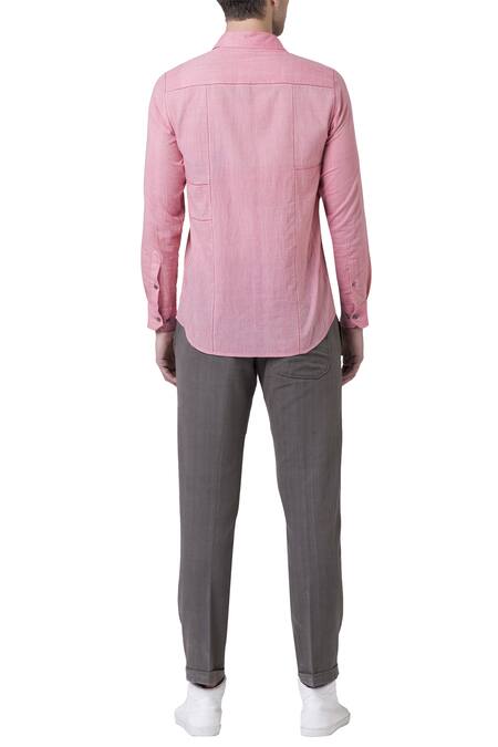 Suketdhir Lattice Piping Detail Shirt 