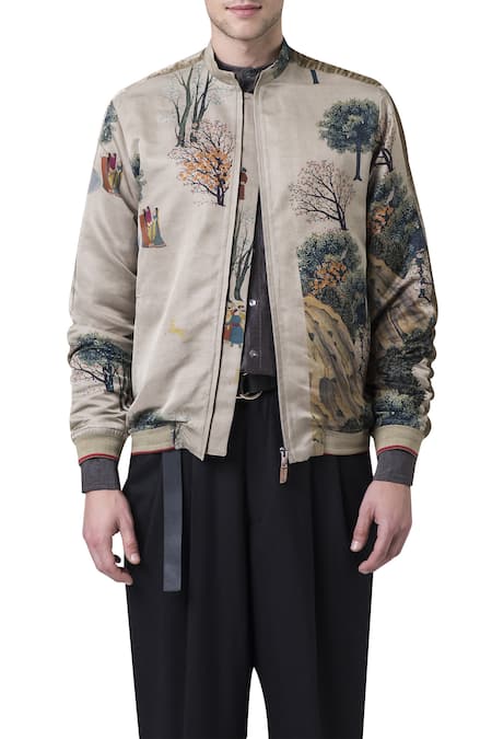 Suketdhir Golfer Printed Bomber Jacket 
