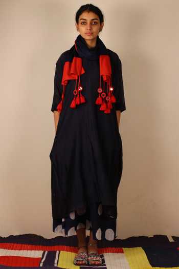 Buy_KA-Sha_Multi Color Chanderi Scarf_Online_at_Aza_Fashions