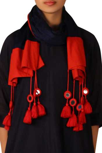 Shop_KA-Sha_Multi Color Chanderi Scarf_Online_at_Aza_Fashions
