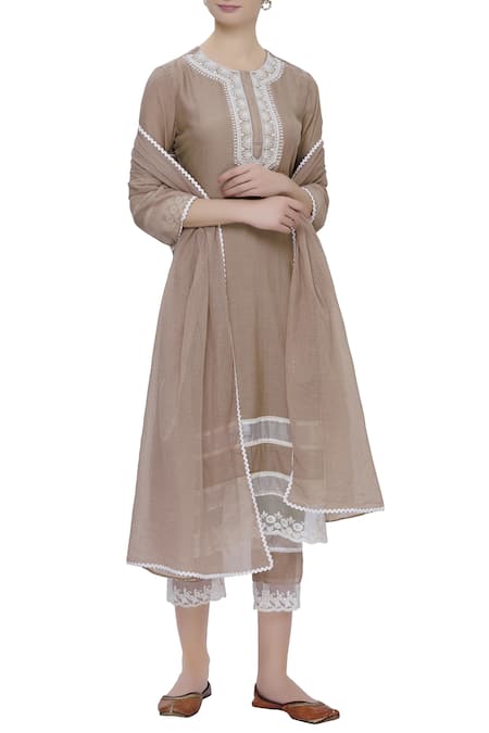 Neha Khullar Embroidered Kurta Set For Kids