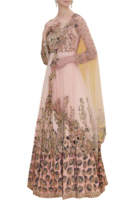 Neha Mehta Couture Pink Hand Embroidered Kurta Set 