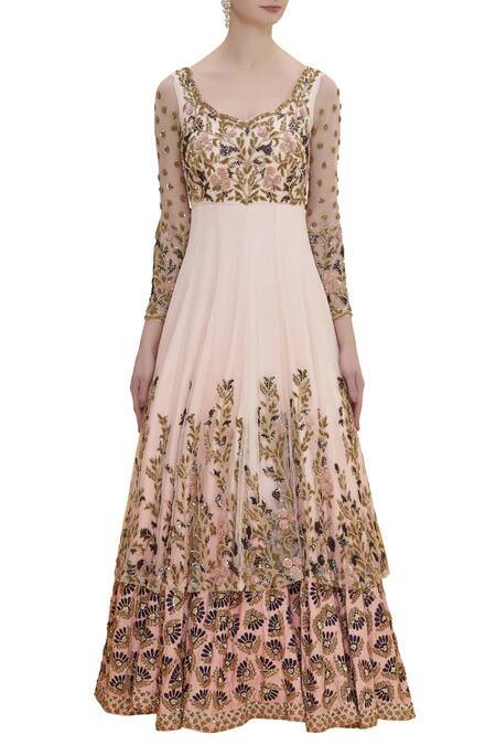 Neha Mehta Couture Pink Hand Embroidered Kurta Set Online at Aza Fashions Neha Mehta Couture_Pink Hand Embroidered Kurta Set _Online_at_Aza_Fashions