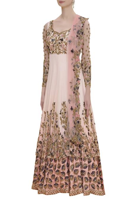 Shop Neha Mehta Couture Pink Hand Embroidered Kurta Set Online at Aza Fashions Shop_Neha Mehta Couture_Pink Hand Embroidered Kurta Set _Online_at_Aza_Fashions