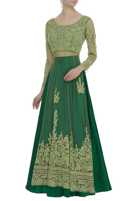 Neha Mehta Couture Embroidered Kurta & Lehenga 