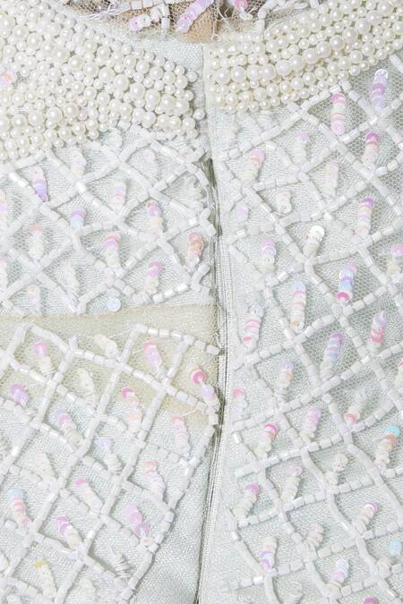 Shop Neha Mehta Couture White Leaf Neck Embroidered Lehenga Set Online at Aza Fashions Shop_Neha Mehta Couture_White Leaf Neck Embroidered Lehenga Set _Online_at_Aza_Fashions