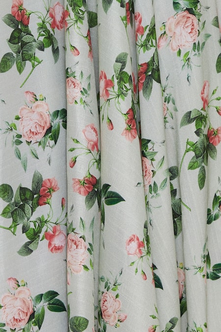 Neha Mehta Couture White Leaf Neck Embroidered Lehenga Set at Aza Fashions Neha Mehta Couture_White Leaf Neck Embroidered Lehenga Set _at_Aza_Fashions