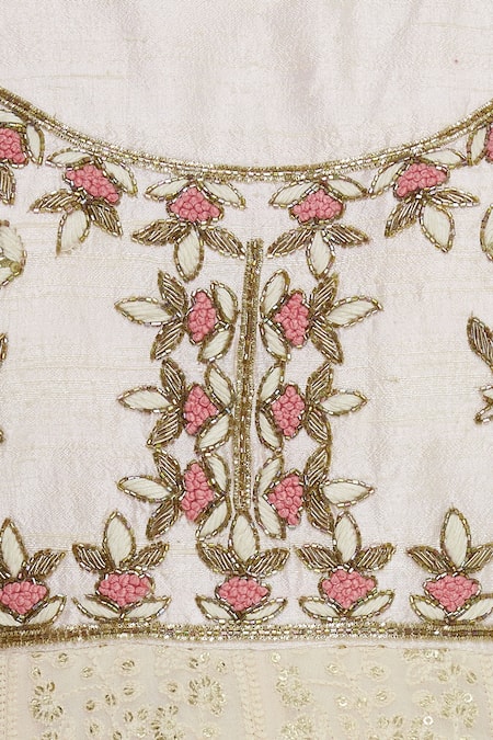 Neha Mehta Couture Peach Round Hand Embroidered Anarkali Set at Aza Fashions Neha Mehta Couture_Peach Round Hand Embroidered Anarkali Set _at_Aza_Fashions