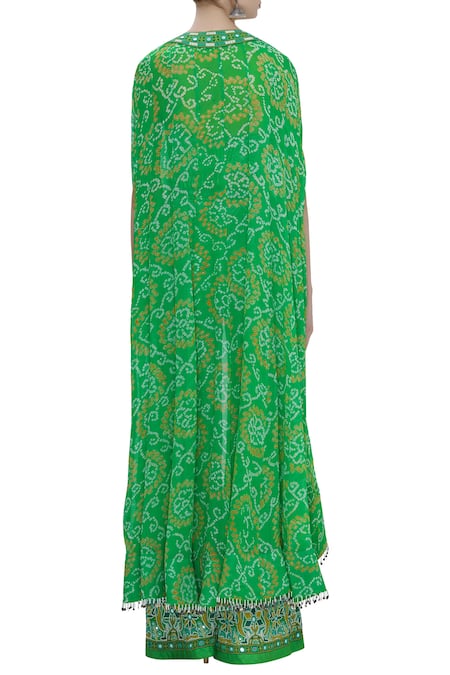 Shop_Arpita Mehta_Green Embroidered Jacket Pant Set_at_Aza_Fashions