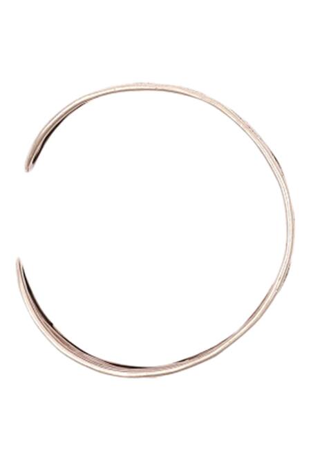 Buy_Sangeeta Boochra_Silver Plated Metal Embossed Cuff_Online_at_Aza_Fashions