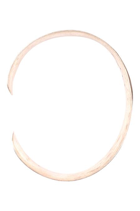 Buy_Sangeeta Boochra_Silver Plated Metal Handcrafted Sculpted Cuff_Online_at_Aza_Fashions